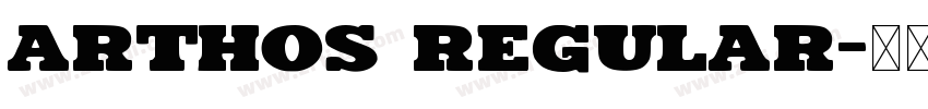 Arthos Regular字体转换